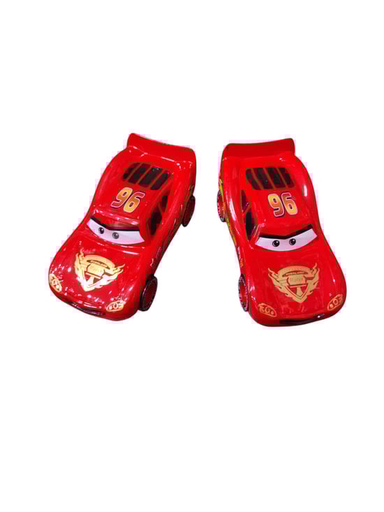 Kırmızı Şimşekli Tekli Kutulu Metal Araba