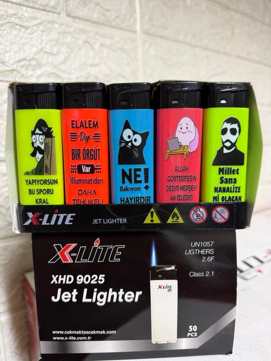 X-lite Jet Figürlü Baskılı Çakmak *50 Pcs
