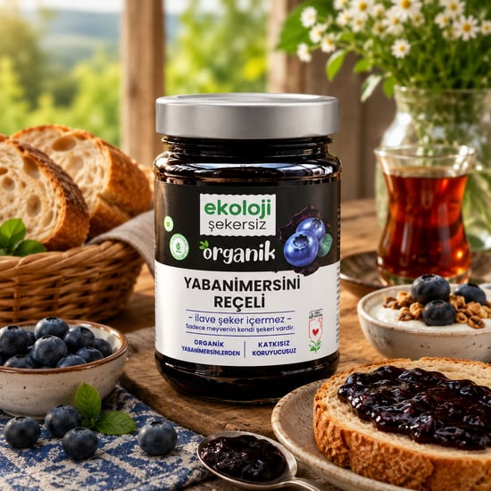 Organik Yaban Mersini Reçeli 380 Gr.