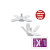 Thorlight P-6040b ( 1+4 Kollu & Yapraklı ) ( Pervane Modeli ) Papatya Beyaz Led Lamba Ampul ( 40w & E27)