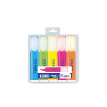 Lacco 5 Renk Neon Fosforlu Set