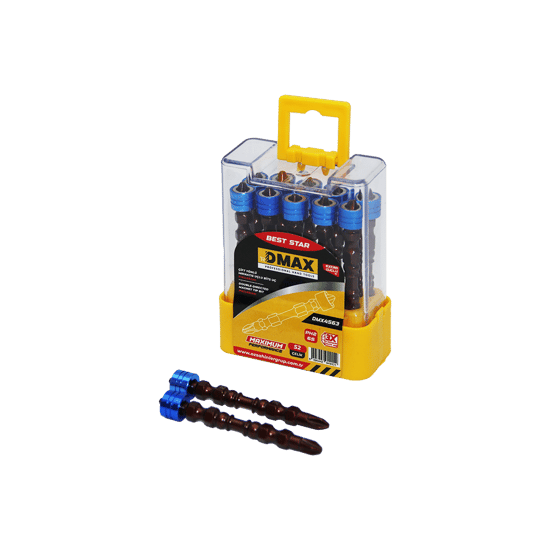 Dmax-4563 ( Ph2 X 65mm ) ( Çift Yönlü ) ( Yıldız ) Mıknatıs Uçlu Bits