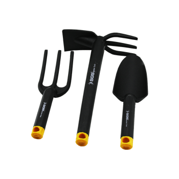 Sgs Tools Sgs-3120 ( 3pcs ) ( Plastik & Siyah ) Çapa Bahçe Seti ( Tırmık & Çapa & Kürek )