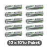 Florex Standart Battal Boy Çöp Torbası 72x95 Cm 10'lu Rulo Siyah 10 Rulo (100 Adet)