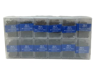 Mls (taksun ) Safety Pins-978 ( Siyah ) ( 50pcs.pls.kutu ) (no-00") Mini Çengelli İğne