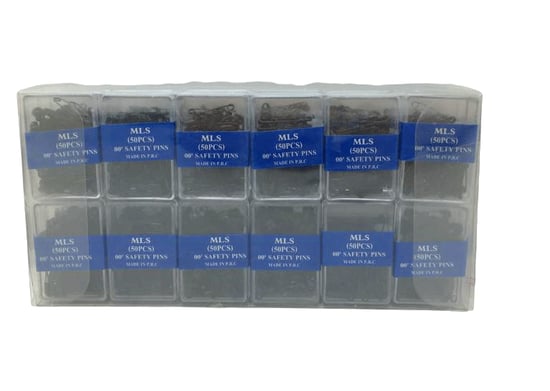 Mls (taksun ) Safety Pins-978 ( Siyah ) ( 50pcs.pls.kutu ) (no-00") Mini Çengelli İğne
