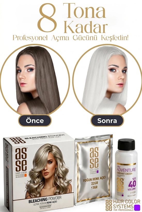 Asse Professional Ultra Yoğun Saç Renk Açıcı