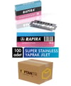 Rapira Çift Kenarlı Jilet 100'lü Paket