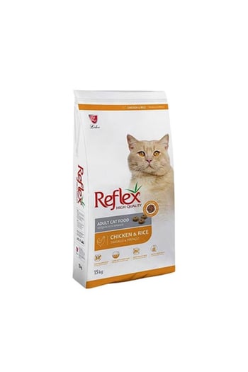 Reflex Tavuklu ve Pirinçli Yetişkin Kedi Maması 15 Kg