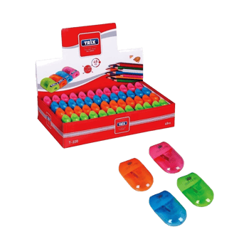 Trix T-220 ( Tekli ) Oval Kapaklı Renkli Kalemtıraş