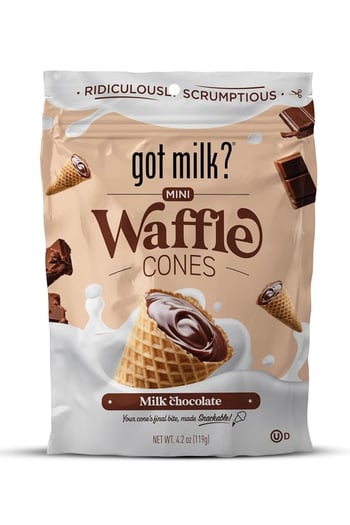 Got Milk Mini Waffle Cones Milk Chocolate 119gr