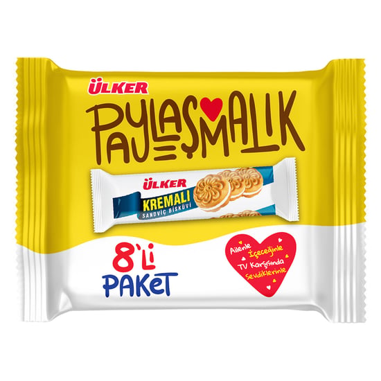 Ülker Kremalı Sandviç Bisküvi 8 X 61 Gr Mp