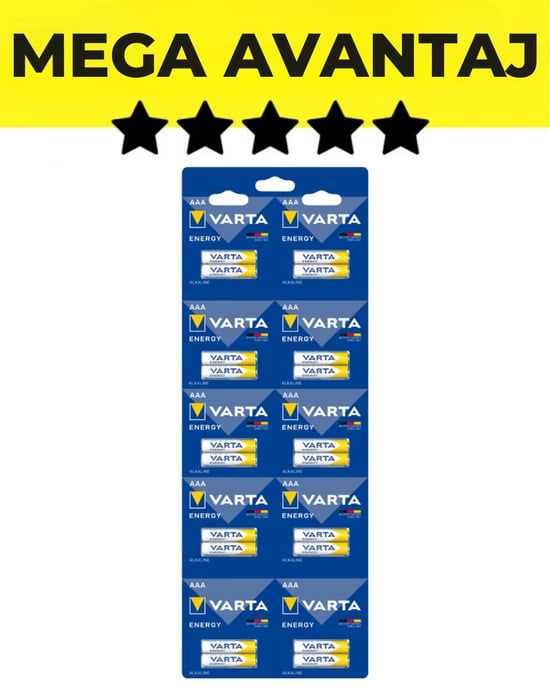 Varta Energy AAA İnce Pil 10X2 Kartela