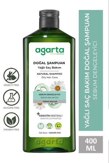 Yağlı Saçlar Için Arındırıcı Tuzsuz Şampuan 400 Ml