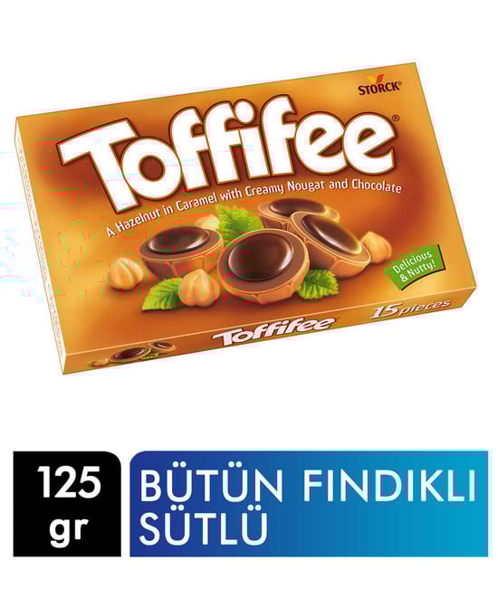 Toffie Karamelli Bütün Fındıklı Sütlü Çikolata 125 Gr