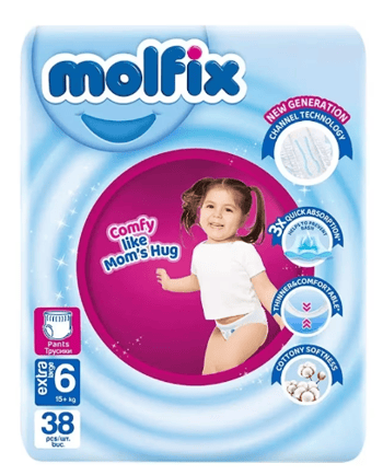 Bebek Bezi Külot Molfix No:6 Fırsat 15+ Kg