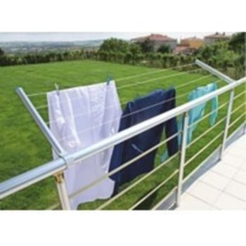 ASVERA - %100 Alüminyum Pratik Balkon Çamaşır Kurutmalığı - %100 
