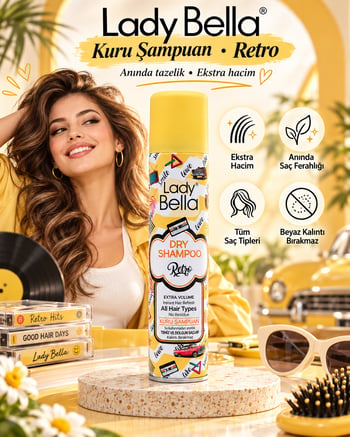 Lady Bella Kuru Şampuan 200 Ml - Retro