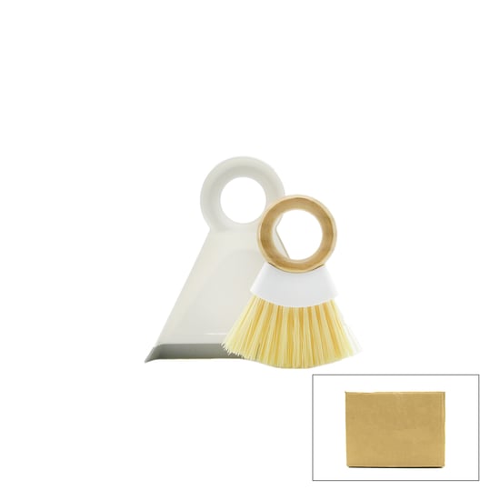 İ21-126 ( 2pcs ) ( Dar ) Faraşlı & Temizlik El Fırça Seti ( Ahşap Saplı & Plastik ) ( 18cmx16.5cm )