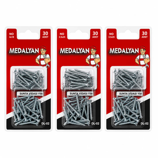 Medalyan Dl-02 ( 3.5x25 ) ( 30pcs ) Sunta Vidası