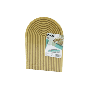 İ22-213 (2in1 Kenar=oval & Düz) (yarım Daire) (çift Taraflı=düz & Kanallı) (ahşap Bambu) Servis Sunum Tepsi & Tahtası (22x32cm)