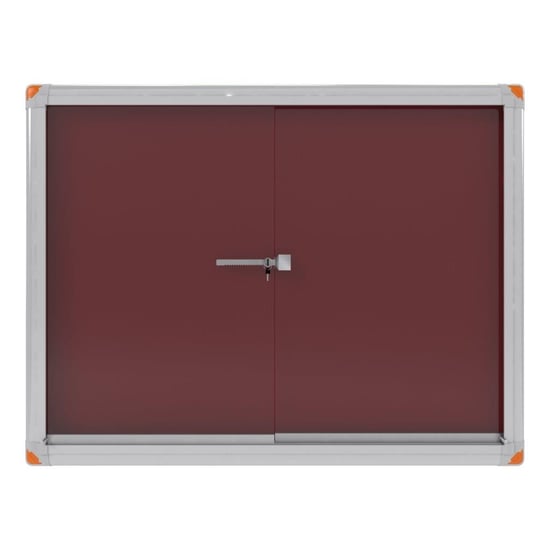 Kilitli Sürgülü Kapak İlan Panosu 90x120cm