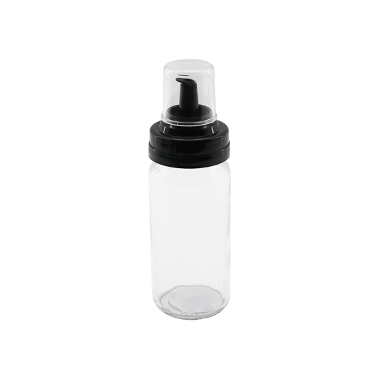 Qlux C-00517 ( Cam ) Yağlık & Sirkelik ( 245cc ) ( Siyah & Şeffaf Plastik Kapak )