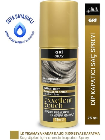 Jaja Exxellent Touch Dip Kapatıcı Saç Spreyi Gri 75 Ml