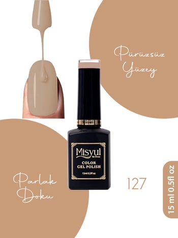 Misyul Uv Led Kalıcı Oje Nail Art 15 Ml 127
