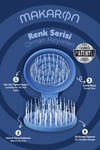ProCo Beauty Makaron Saç Fırçası Orman Meyveleri Serisi - Lila, Mürdüm, Mavi