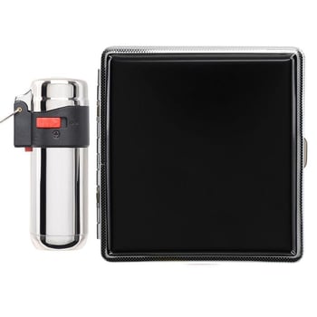 Atomic German Çakmak Tabaka Hediye Seti Siyah Krom