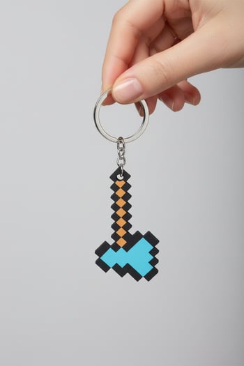 Minecraft Balta Figürlü Anahtarlık