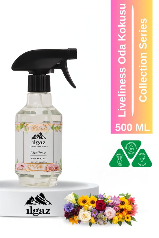 Ilgaz Liveliness Sprey Oda Kokusu Collection Series Pudra Kokusu  500 ml
