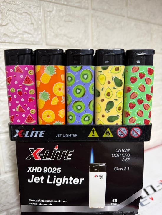 X-lite Jet Renkli Baskılı Çakmak *50 Pcs