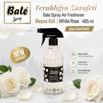 Bale Spray Air Freshener 485 Ml. Beyaz Gül