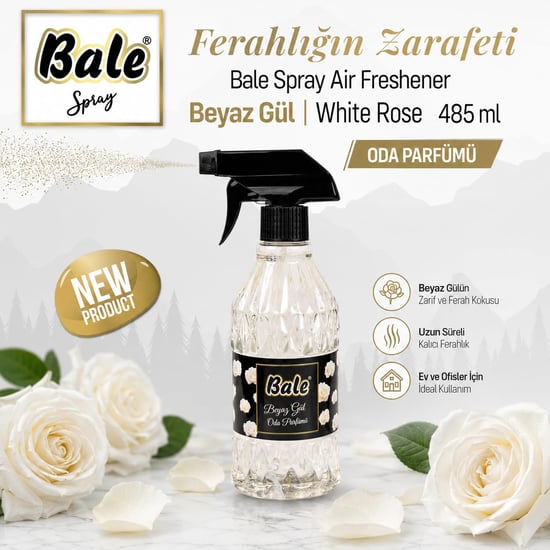 Bale Spray Air Freshener 485 Ml. Beyaz Gül