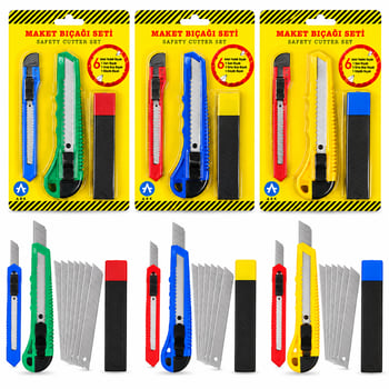 Ark Code-5050 ( 3pcs ) Yedekli Plastik Maket Bıçak Seti