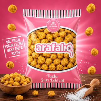 Arafalık Tuzlu Leblebi 90 Gr – Özenle Kavrulmuş | 20’li Koli
