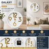 Galaxy Ms-501 ( Kabartma & Gold Rakam & Sessiz Akar ) ( Pilli ) Yuvarlak ( Uzunluk : 17cm& Kalınlık : 4cm ) Masa & Duvar Saat