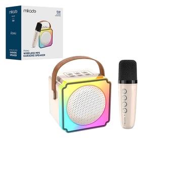 Mikado Artemis Md-61bt Karaoke ( Mikrofonlu ) Wireless Hoparlör & Speaker ( Işıklı ) ( Usb Şarjlı ) ( Bt & Tf Card & Aux ) 5w