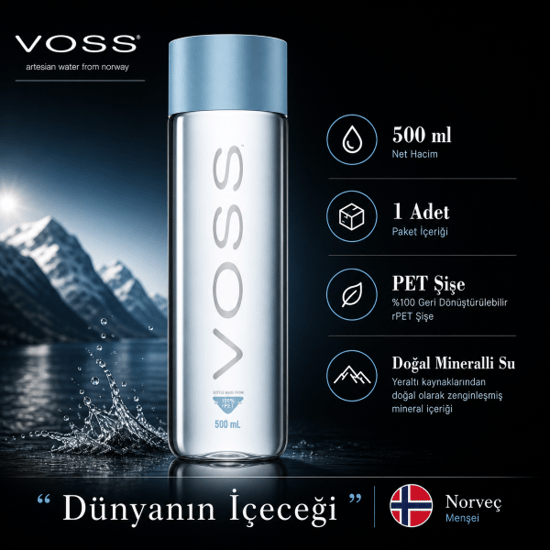Voss Doğal Mineralli Su (still / Gazsız) 500 Ml Pet Şişe