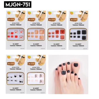 Müjgan Ayak için Takma Tırnak 12 Li Mjgn-751