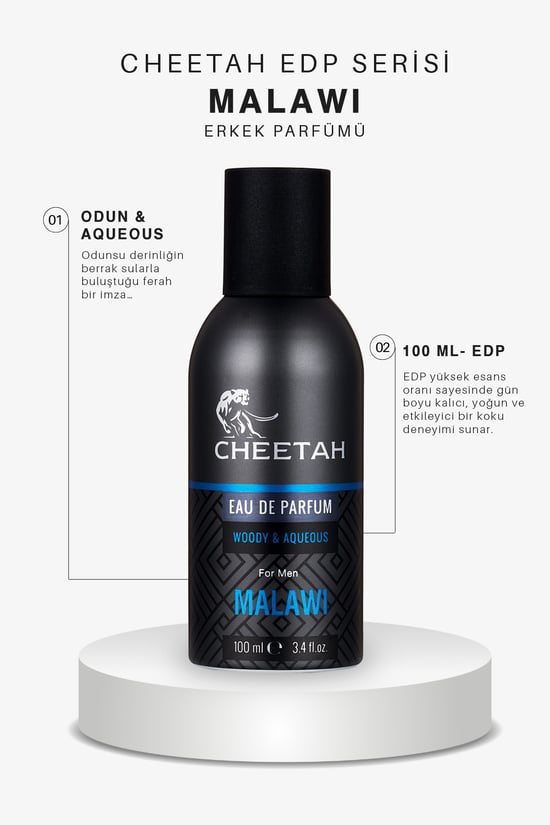 Cheetah Malawı Woody & Aqueous Erkek Parfüm 100ml
