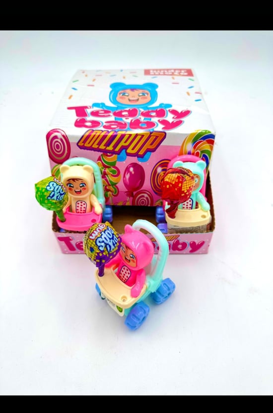 Kinder Motto Teddy Baby Lolipoplu Oyuncak 12li