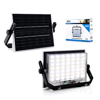 Ars-348961 Lmb ( 200w ) Güneş Enerjili Led Işık ( Solar ) ( Projektör & Fener ) ( Kamp & Dış Mekan ) ( 3 Farklı Led Işık )