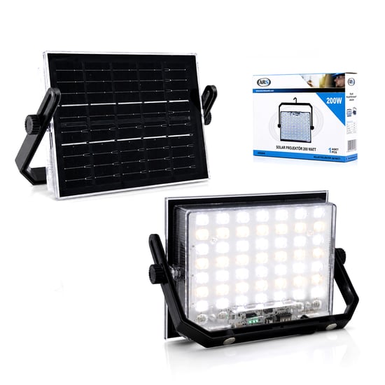 Ars-348961 Lmb ( 200w ) Güneş Enerjili Led Işık ( Solar ) ( Projektör & Fener ) ( Kamp & Dış Mekan ) ( 3 Farklı Led Işık )