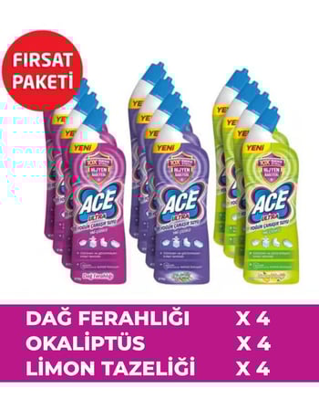 Ace Ultra Yoğun Kıvamlı Çamaşır Suyu Fırsat Paketi