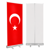 Türk Bayrağı Baskılı Roll Up Banner 85x200cm
