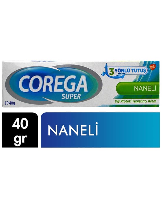 Corega Diş Protezi Yapıştırıcı Krem 40 G Naneli