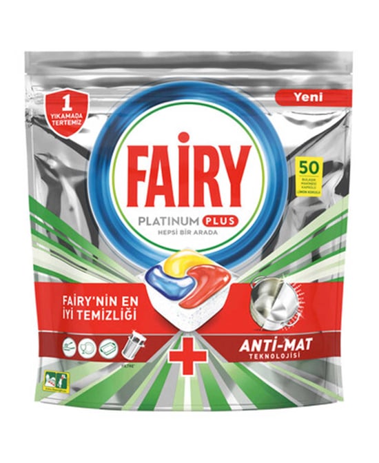 Fairy Platinum Plus 50 Yıkama Bulaşık Makinesi Tableti